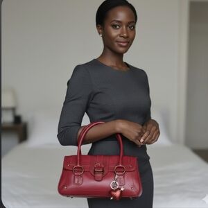 Nordstrom Red Leather Handbag